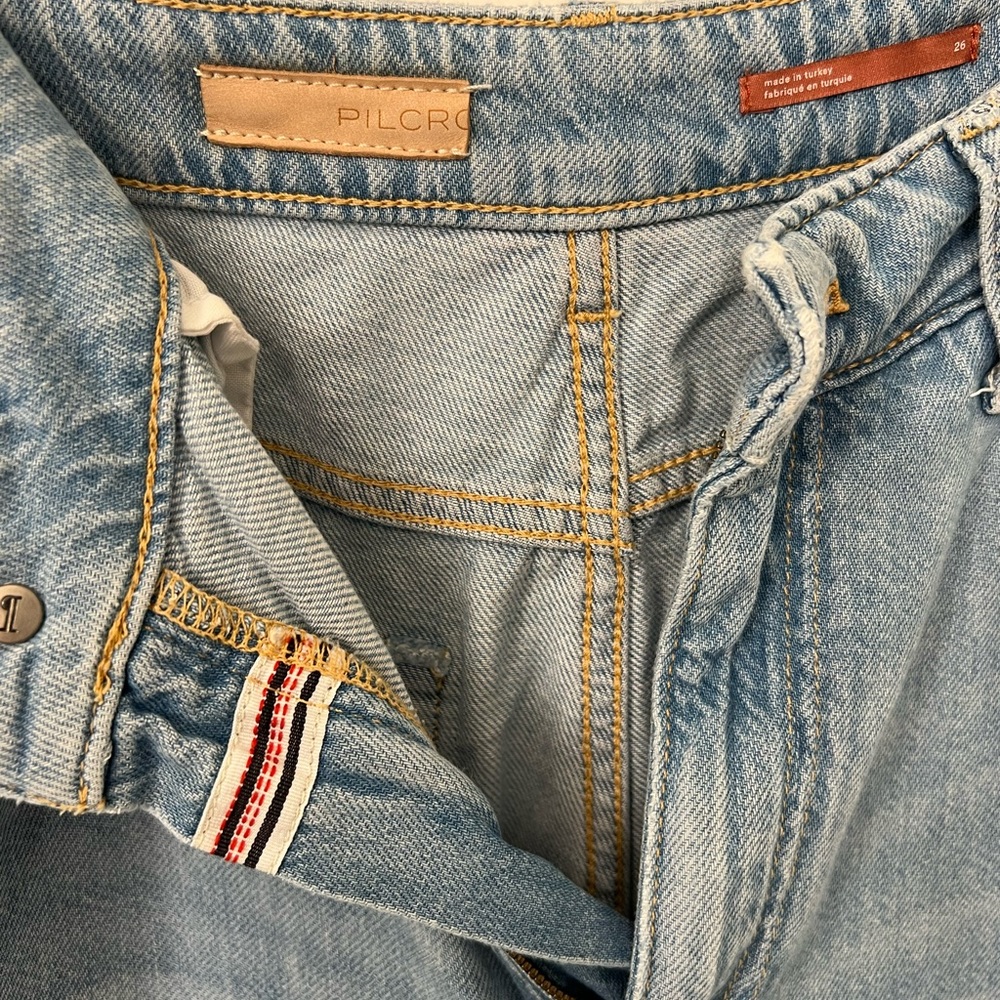 Anthropologie wide leg jeans in super soft denim by Pilcro